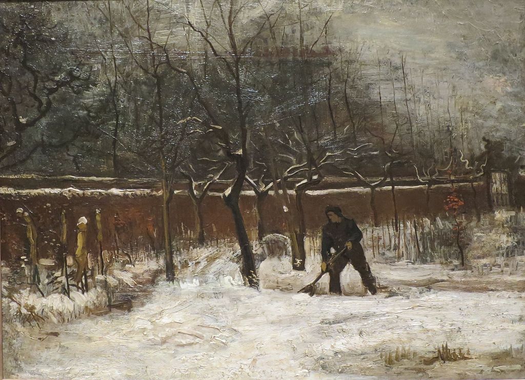 Winter (The Vicarage Garden under Snow) by Vincent van Gogh