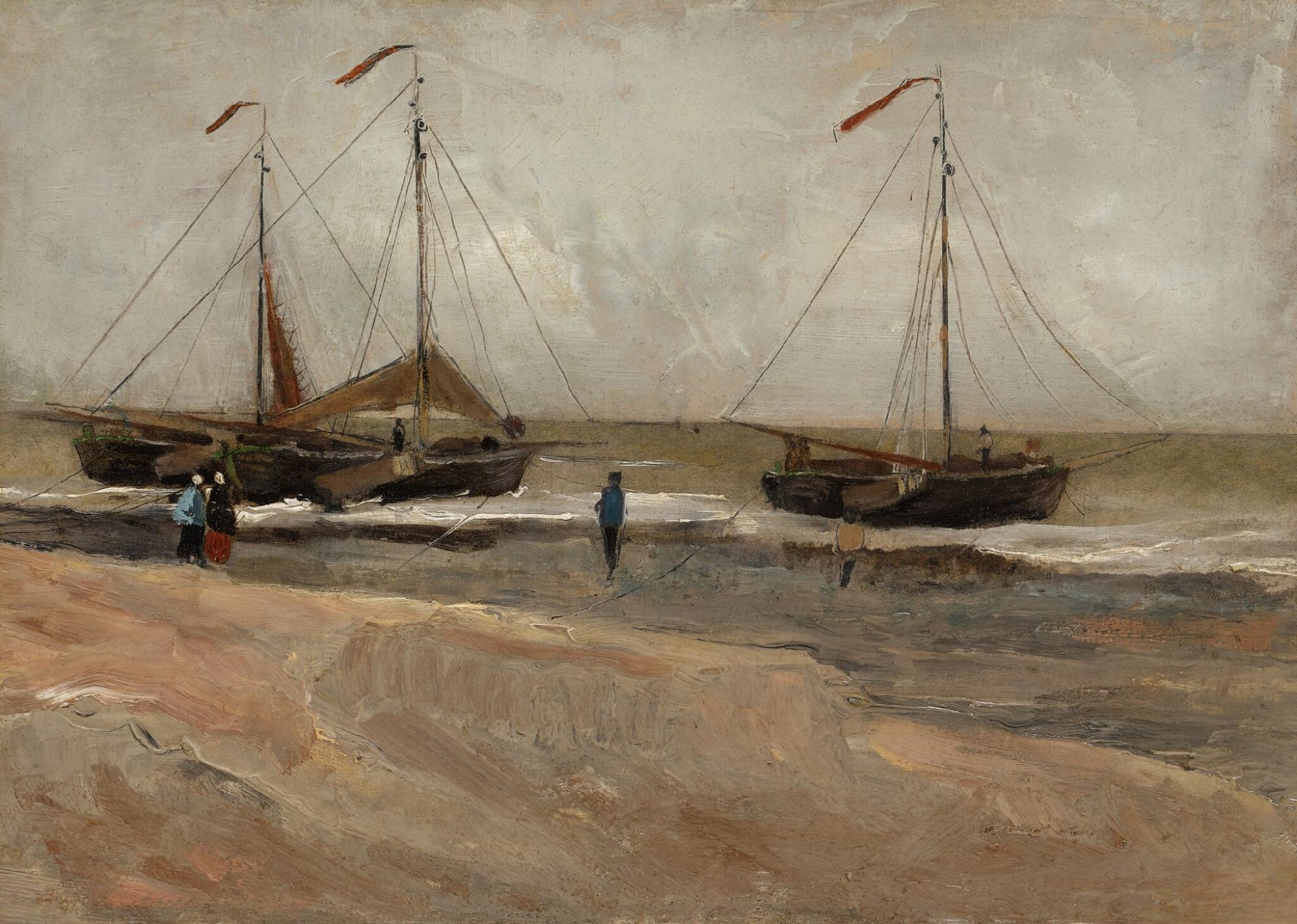 Beach at Scheveningen in Calm Weather by Vincent van Gogh