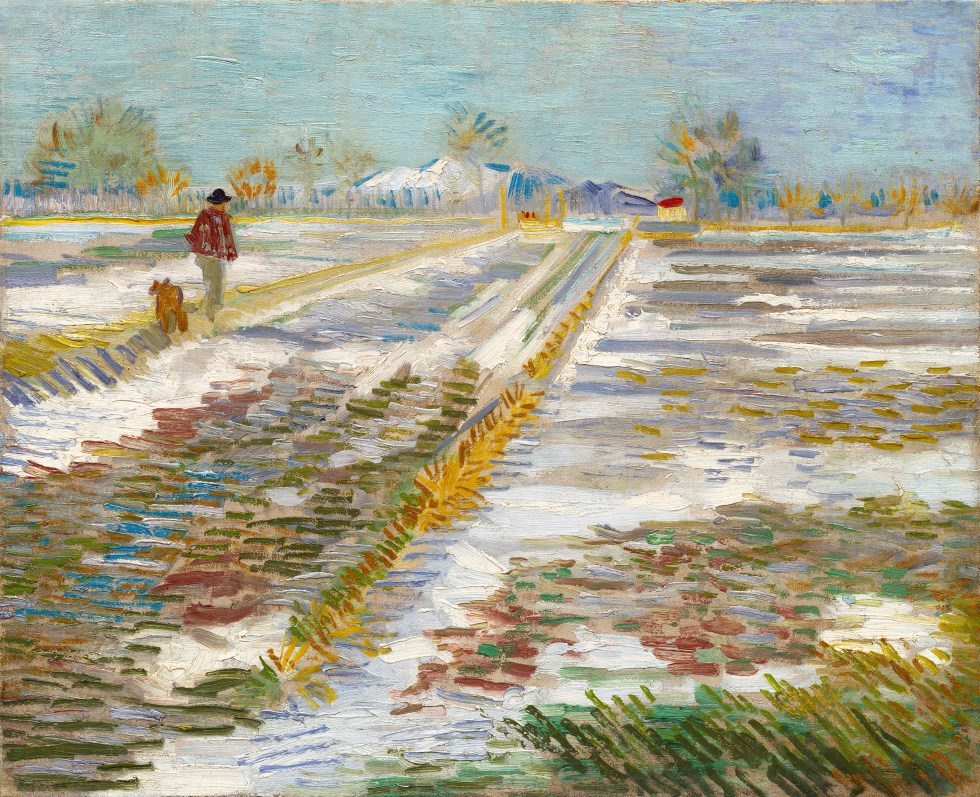 Landscape with Snow (Paysage enneigé) by Vincent van Gogh