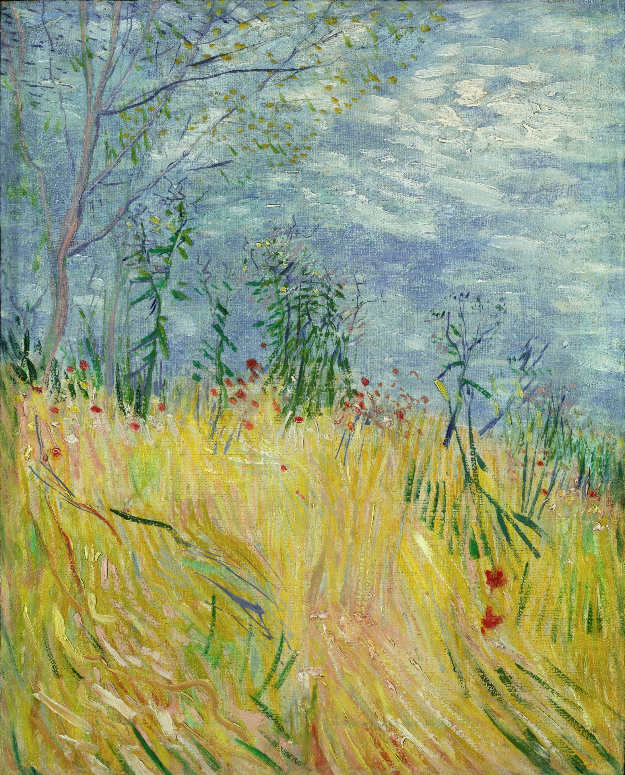 Edge of a Wheat Field with Poppies by Vincent van Gogh