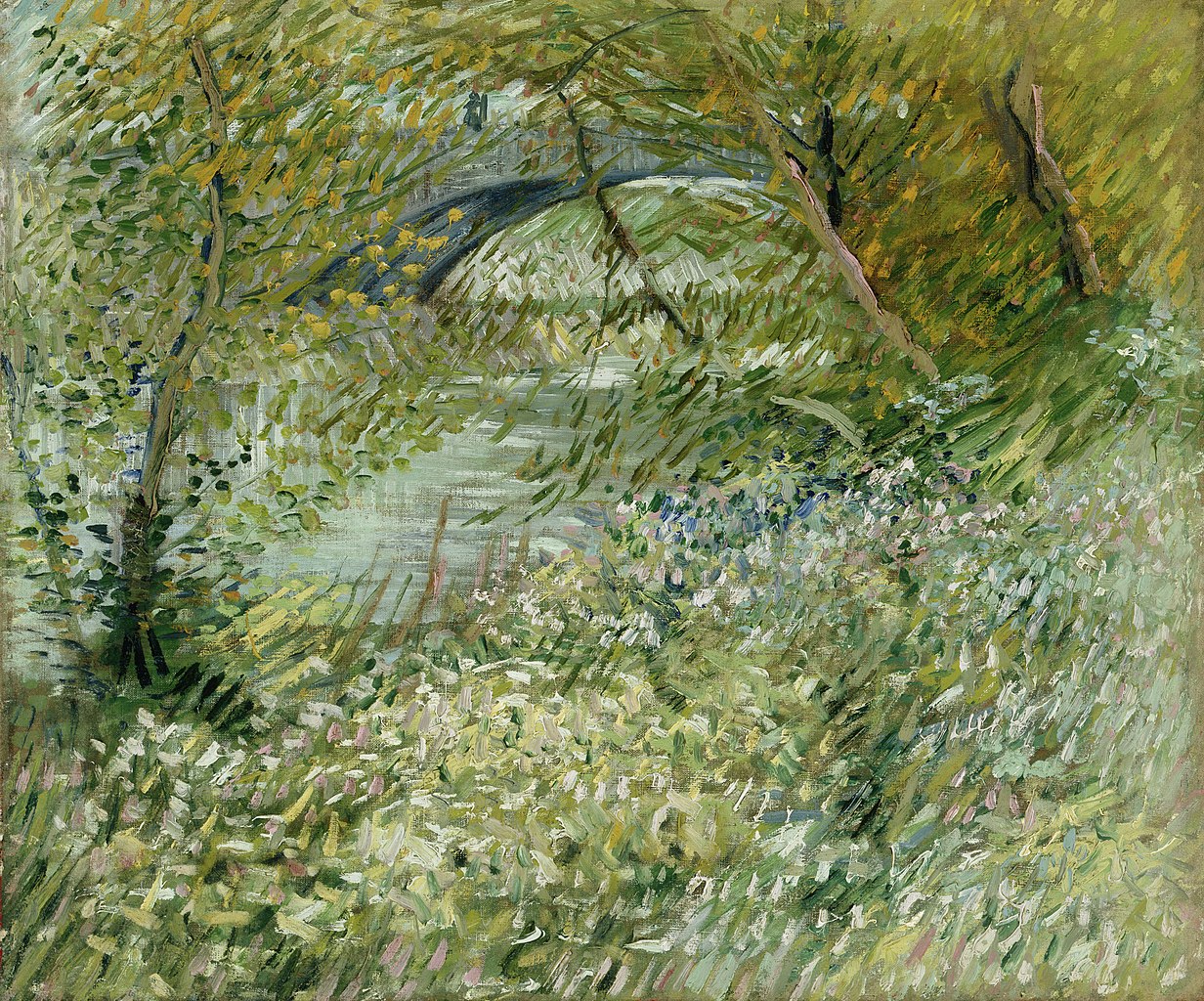 River Bank in Springtime by Vincent van Gogh