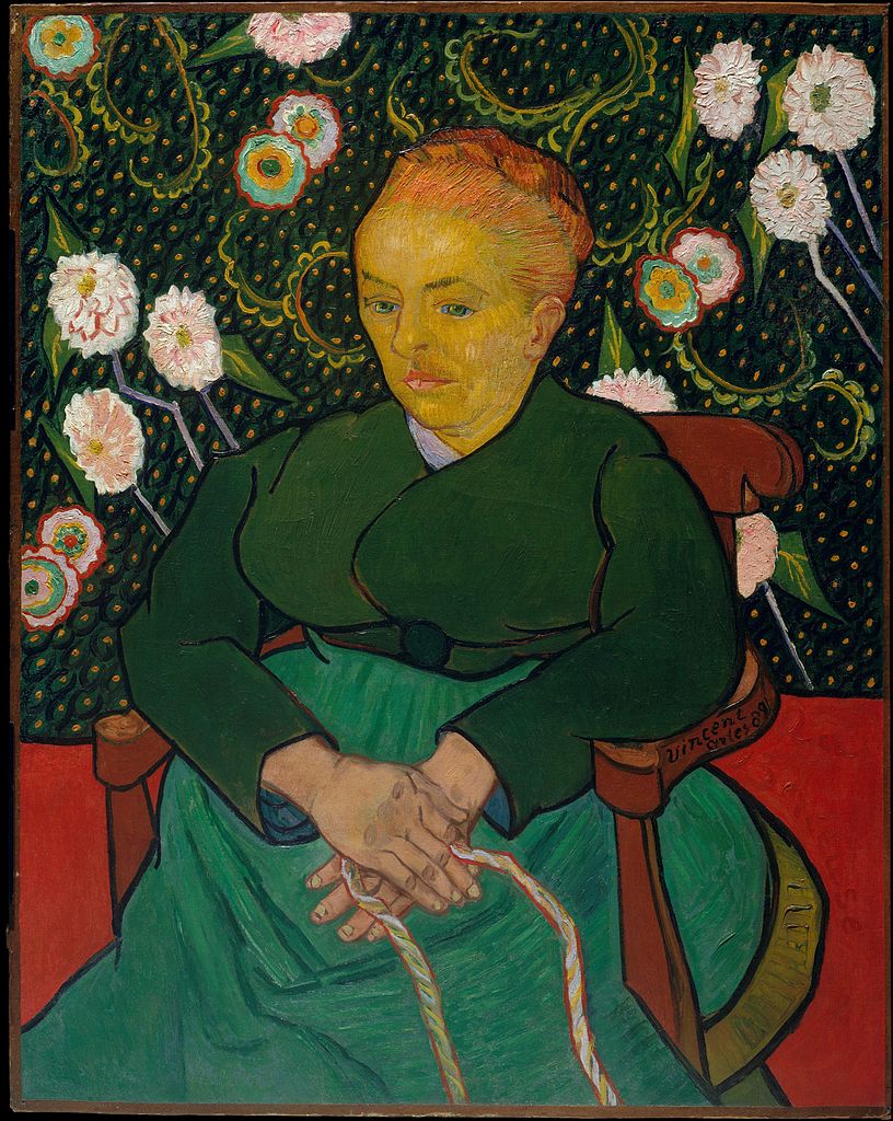 La Berceuse (Woman Rocking a Cradle; Augustine-Alix Pellicot Roulin, 1851–1930) by Vincent van Gogh