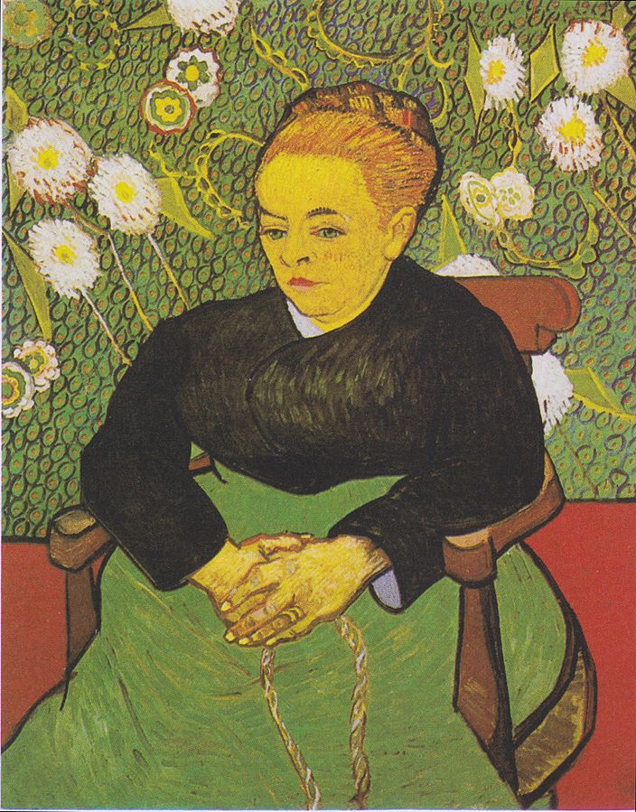 Lullaby: Madame Augustine Roulin Rocking a Cradle (La Berceuse) by Vincent van Gogh