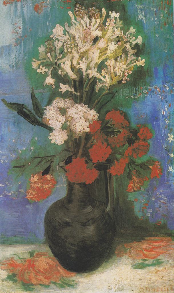 Vase with Carnations and Other Flowers by Vincent van Gogh