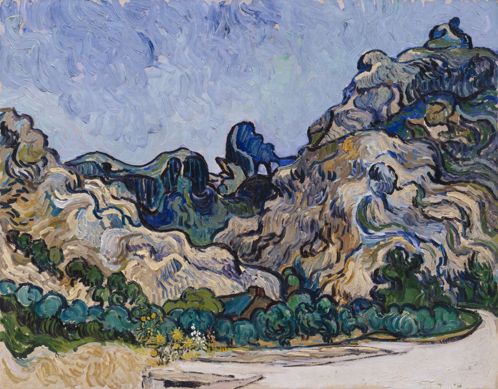 Mountains at Saint-Rémy (Montagnes à Saint-Rémy) by Vincent van Gogh