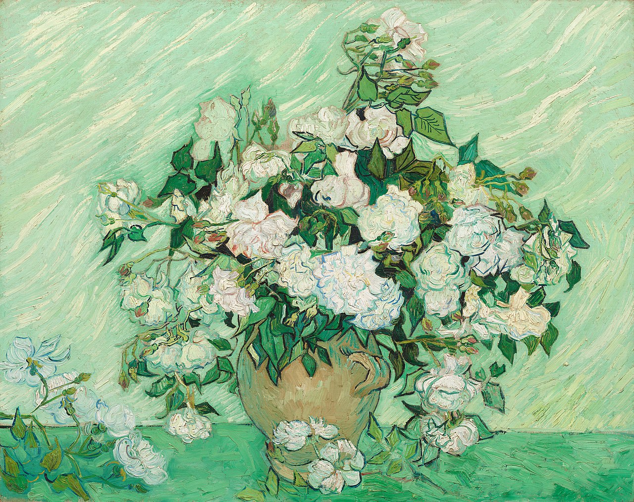 Roses, 1890 by Vincent van Gogh