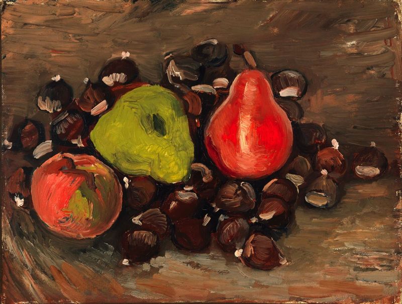 Chestnuts and Pears, attributed to Vincent van Gogh